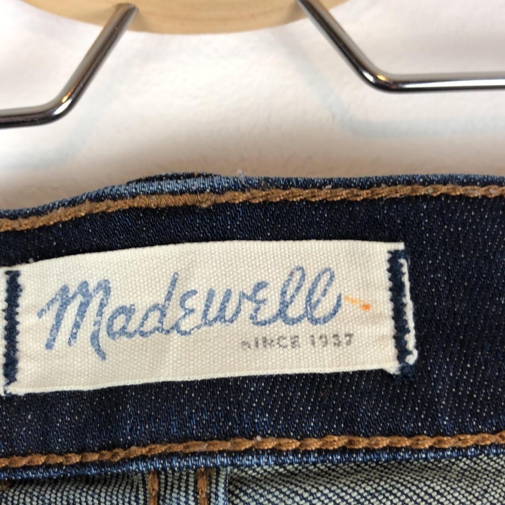 Madewell women’s dark wash blue skinny skinny leg 5 pocket jeans Size 28 - Picture 7 of 7